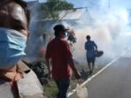 Putus Penyebaran DBD, Pemdes Noongan 3 Dan Puskesmas Tumaratas Lakukan Pengasapan Fogging