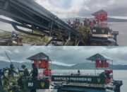 Terus Berlanjut, TNI Manunggal Kodim 1302/Minahasa, Bersihkan Gulma Eceng Gondok di Danau Tondano