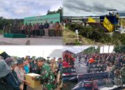 Personil Kodam XIII Merdeka Dan Kodim 1302/Minahasa, Bahu-Membahu Bersihkan Danau Tondano Dari Gulma Eceng Gondok