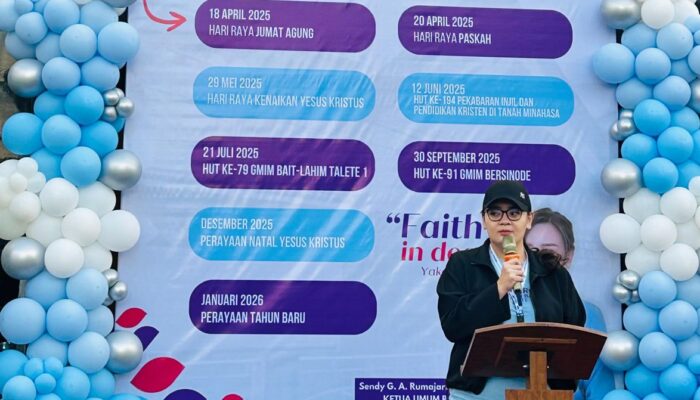Dibuka Wawali Sendy, Giat Tahunan H2RG 2025 GMIM Bait Lahim Talete Satu Diawali Jalan Sehat