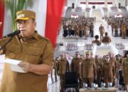 Bupati Minahasa Robby Dondokambey Dan Wakil Bupati Vanda Sarundajang, Tegaskan Hal Ini di Apel Kerja Perdana Pemkab Minahasa
