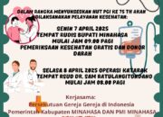 HUT ke -75, PGI Kerjasama Pemkab Minahasa Gelar Pelayanan Kesehatan dan Operasi Katarak Gratis