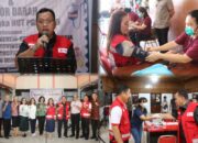 Didampingi Ketua TP-PKK Minahasa, Bupati Dondokambey Buka Giat Aksi Sosial PGI, Berdonor Darah