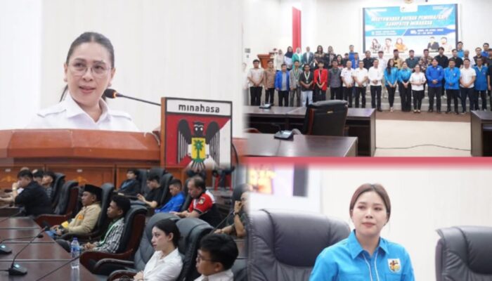 Wakil Bupati Vanda Sarundajang Buka Musda KNPI Minahasa