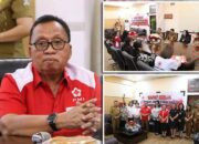 Ketua PMI Minahasa Robby Dondokambey Pimpin Rapat Kerja PMI