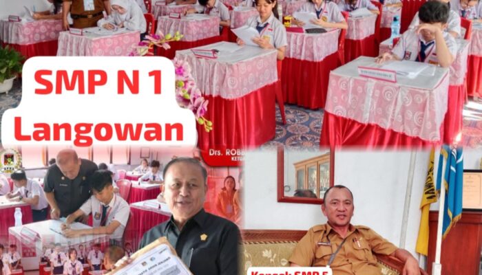 Dua Sekolah Berprestasi di Langowan, SMP Negeri 1 Dan SMP Negeri 5, Hari Ini Gelar Ujian Sumatif Akhir Jenjang di SMP