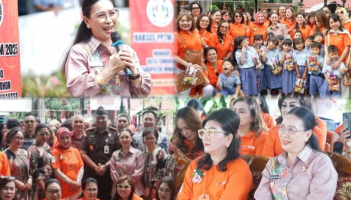 Gelar Bakti Sosial, Wabup Minahasa Vanda Sarundajang Apresiasi PPTM