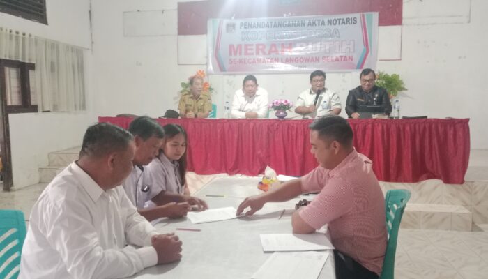 10 Desa di Kecamatan Langowan Selatan Gelar Penandatanganan Akte Notaris Koperasi Desa Merah Putih 2 1000667482