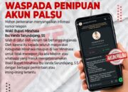 Waspada Penipuan Akun Palsu, Catut Nama Wabub Vasung