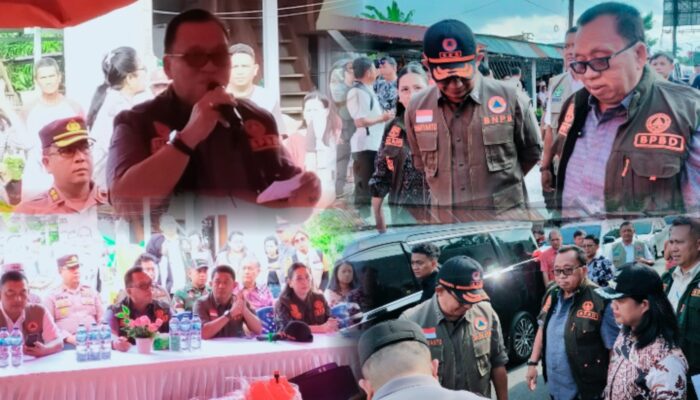 Kepala BNPB RI Tiba di Minahasa, Bahas Masalah Banjir Bersama Bupati Minahasa