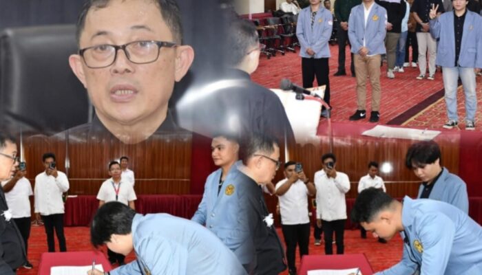 Pelantikan Ketua BEM UNSRAT, Begini Pesan Rektor Oktovian Sompie