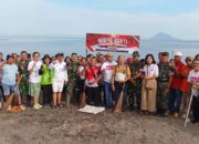 Gotong Royong FKUB TNI dan Pemerintah Wujudkan Manado yang Bersih di Bulan Kemerdekaan