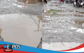 Viral Jalan Pasar Tompaso Baru Tergenang Seperti Kolam, Warga Minta Perhatian Pemerintah Bangun Infrastruktur