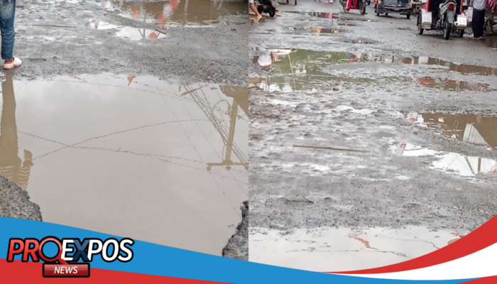 Viral Jalan Pasar Tompaso Baru Tergenang Seperti Kolam, Warga Minta Perhatian Pemerintah Bangun Infrastruktur