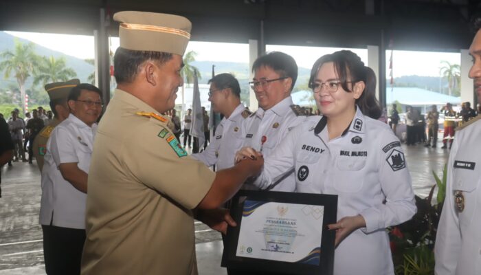 Komitmen Keselamatan Kerja Berbuah Penghargaan, Wakil Wali Kota Tomohon Tampil di Apel K3 Nasional