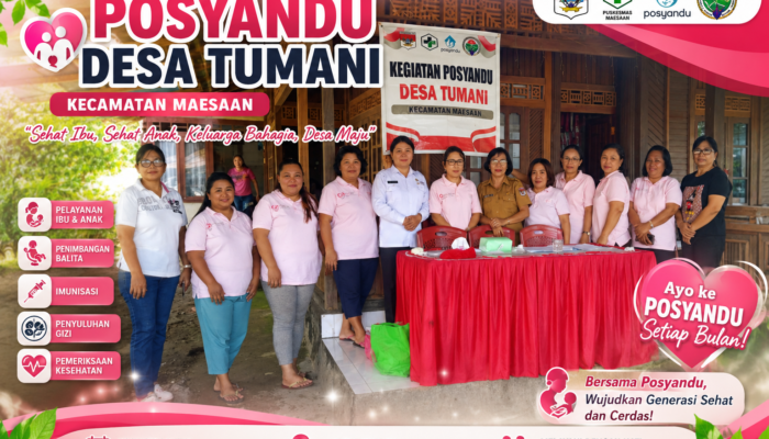 Perkuat Pemantauan Tumbuh Kembang Anak, Pemdes Tumani Gelar Posyandu Rutin