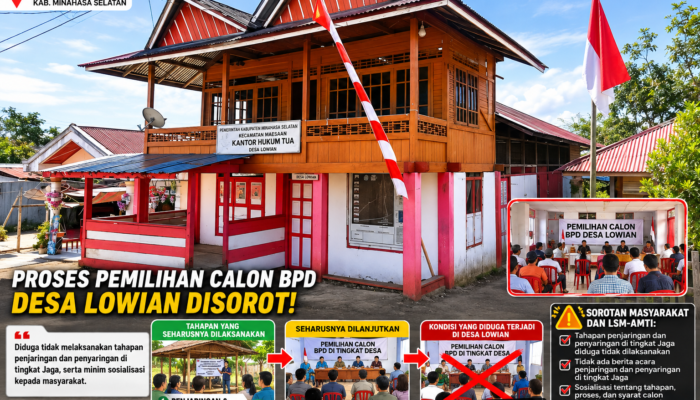 Diduga Abaikan Tahapan Penjaringan di Tingkat Jaga, Proses Pemilihan Calon BPD Desa Lowian Disorot